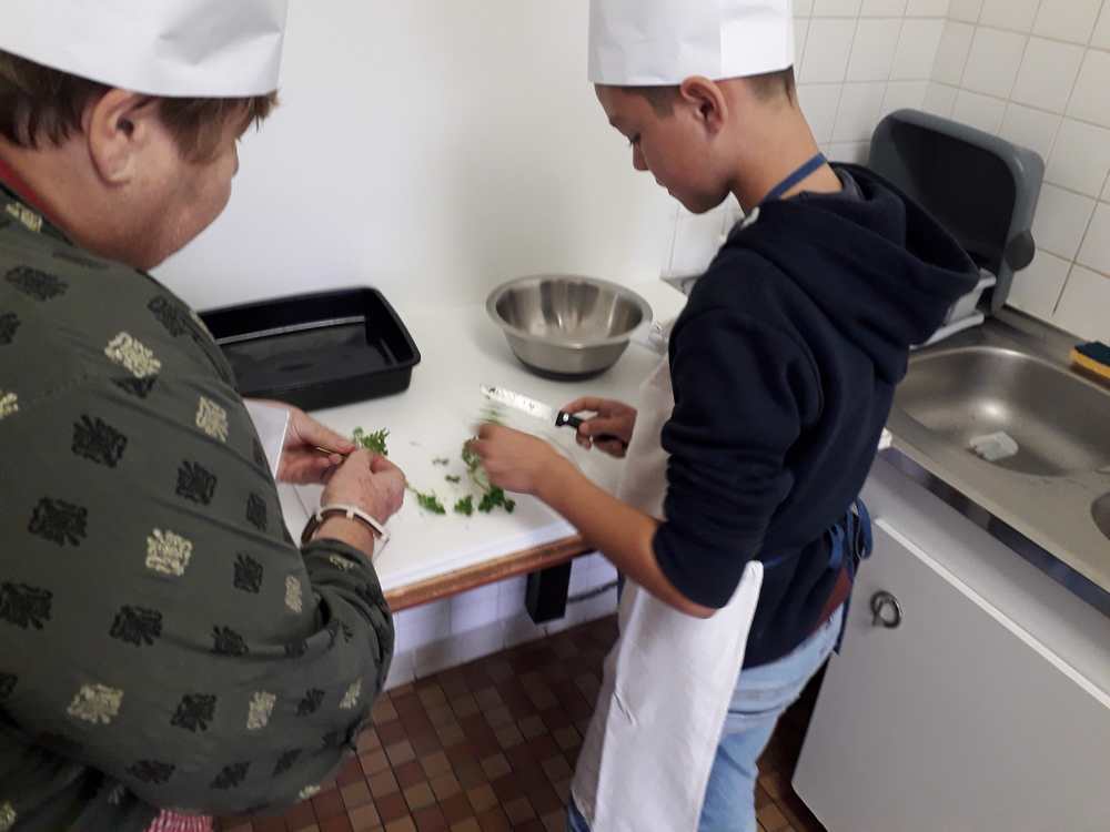 Atelier cuisine Lucas et Éliane