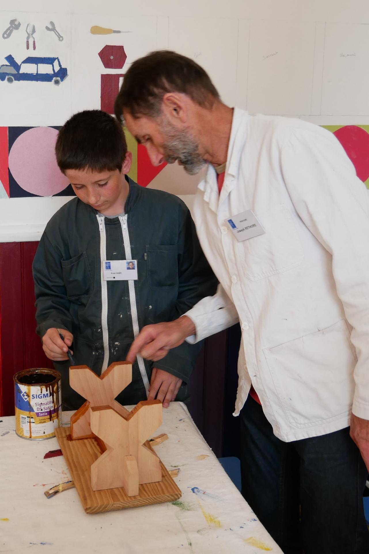 Atelier peinture Evan et Joseph